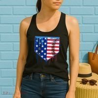Baseball Drip Boys Ice Cream Patriotic American Flag Women's Tank Top thumb 2