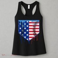 Baseball Drip Boys Ice Cream Patriotic American Flag Women's Tank Top thumb 3
