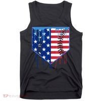 Baseball Drip Boys Ice Cream Patriotic American Flag Tank Top thumb 0