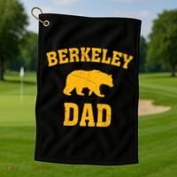 Berkeley Dad Bear Graphic FatherS Day Gift Golf Towel thumb 1