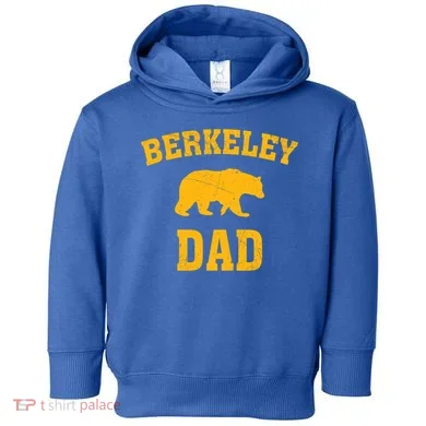 Berkeley Dad Bear Graphic FatherS Day Gift Toddler Hoodie
