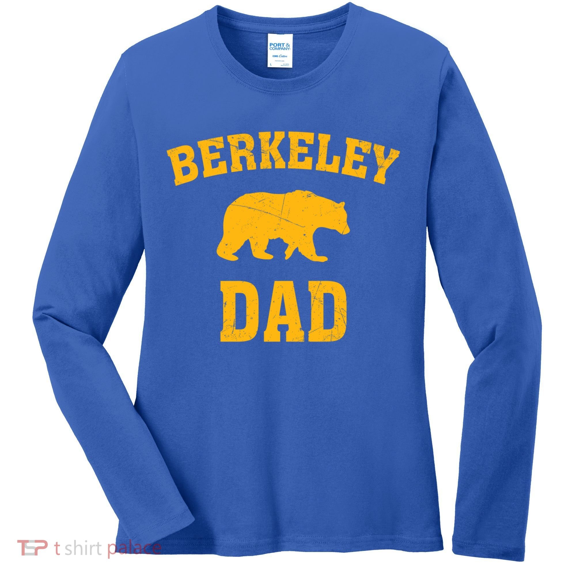 Berkeley Dad Bear Graphic FatherS Day Gift Women's Long Sleeve Shirt