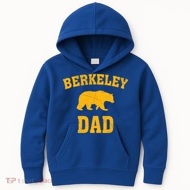 Berkeley Dad Bear Graphic FatherS Day Gift Kids Hoodie
