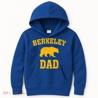 Berkeley Dad Bear Graphic FatherS Day Gift Kids Hoodie thumb 0