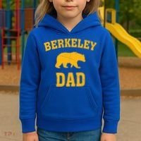 Berkeley Dad Bear Graphic FatherS Day Gift Kids Hoodie thumb 3