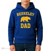 Berkeley Dad Bear Graphic FatherS Day Gift Kids Hoodie thumb 4