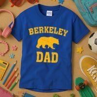 Berkeley Dad Bear Graphic FatherS Day Gift Kids T-Shirt thumb 3