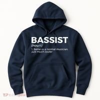 Bassist Definition Bass Player For Musicians Hoodie thumb 0