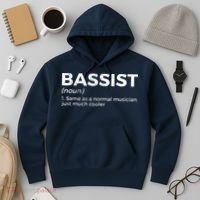Bassist Definition Bass Player For Musicians Hoodie thumb 3