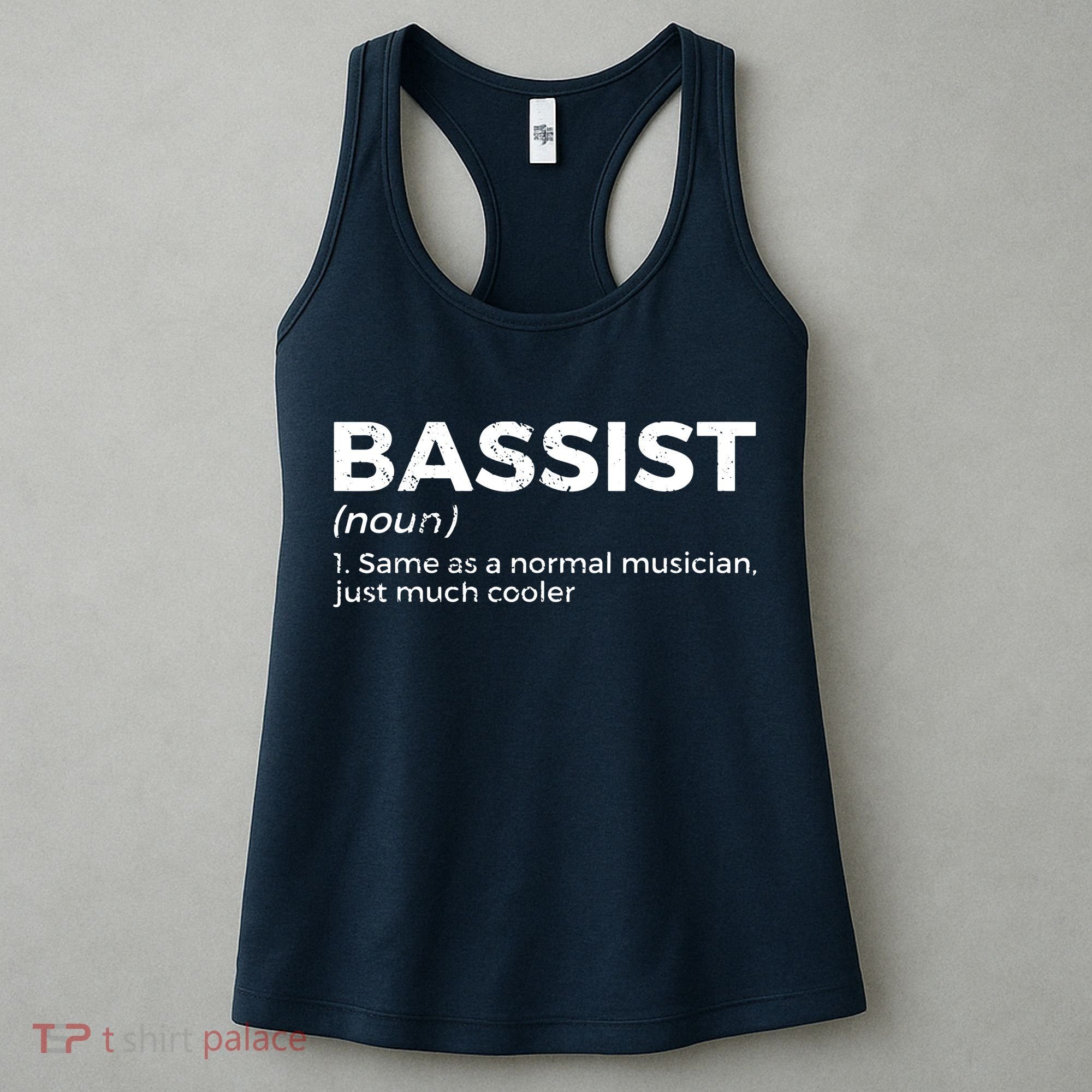 Bassist Definition Bass Player For Musicians Women's Tank Top