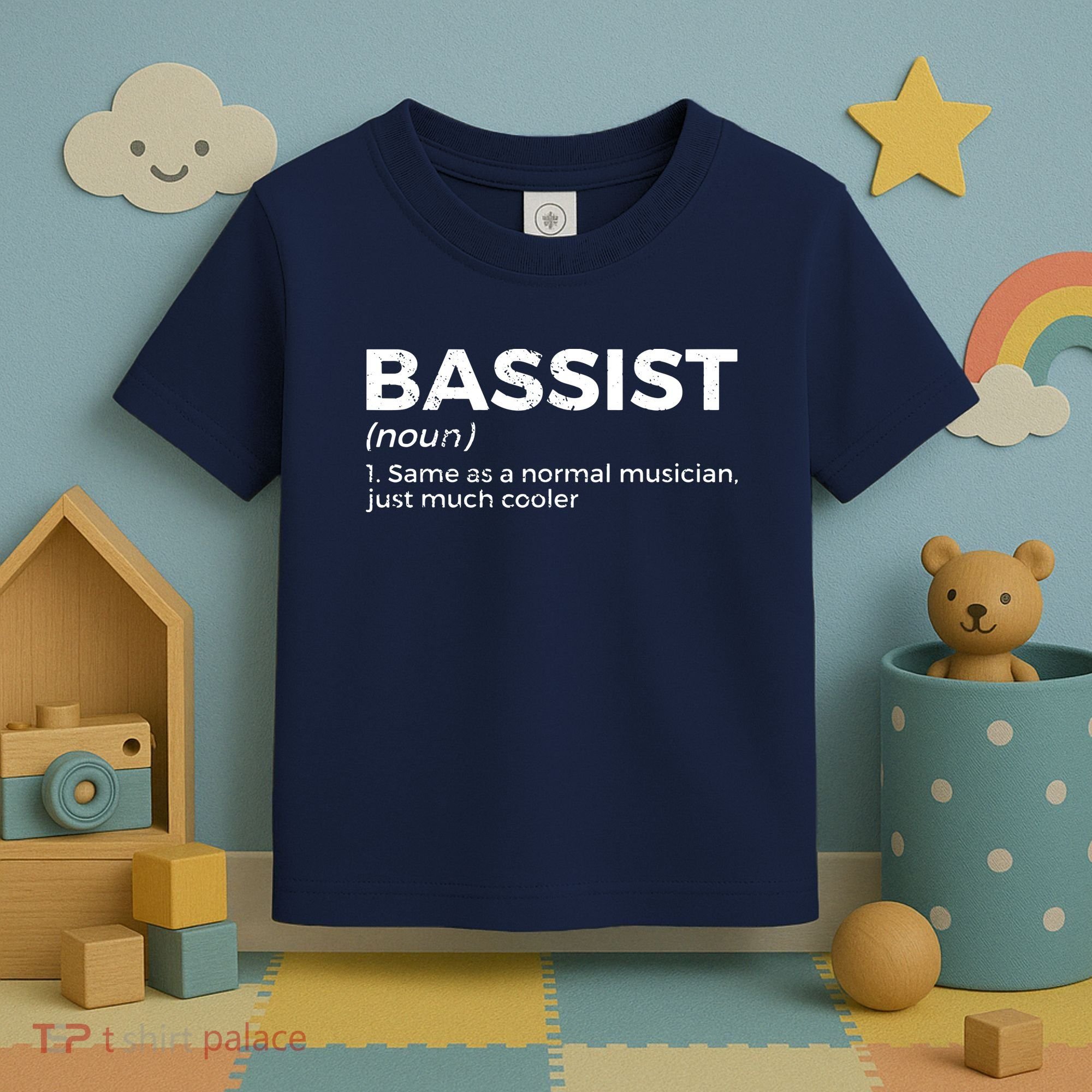 Bassist Definition Bass Player For Musicians Toddler T-Shirt