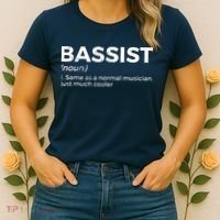 Bassist Definition Bass Player For Musicians Women's T-Shirt thumb 2