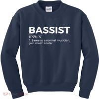 Bassist Definition Bass Player For Musicians Kids Sweatshirt thumb 0