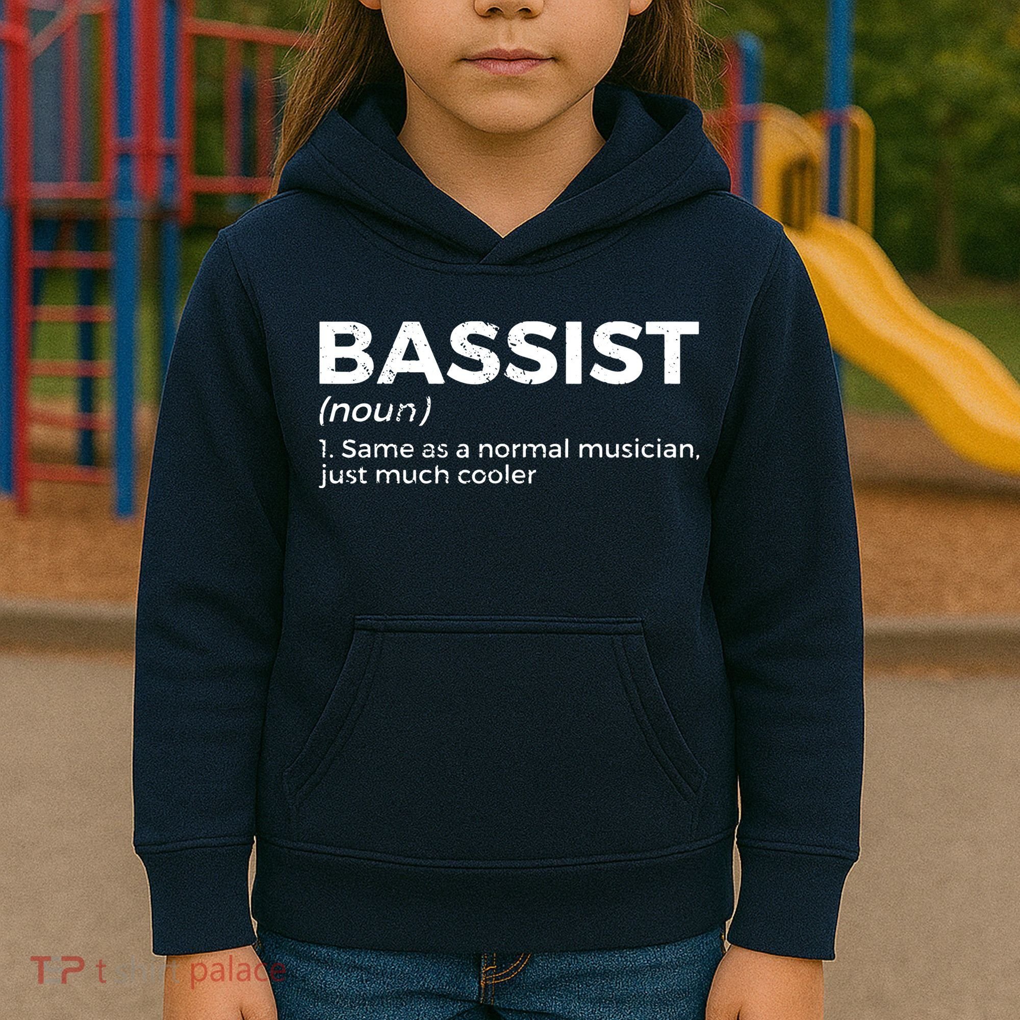 Bassist Definition Bass Player For Musicians Kids Hoodie