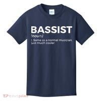 Bassist Definition Bass Player For Musicians Kids T-Shirt thumb 0