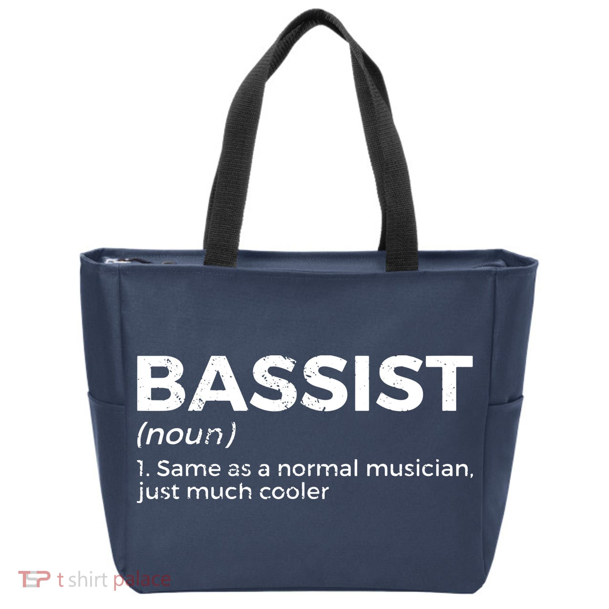 Bassist Definition Bass Player For Musicians Tote Bag