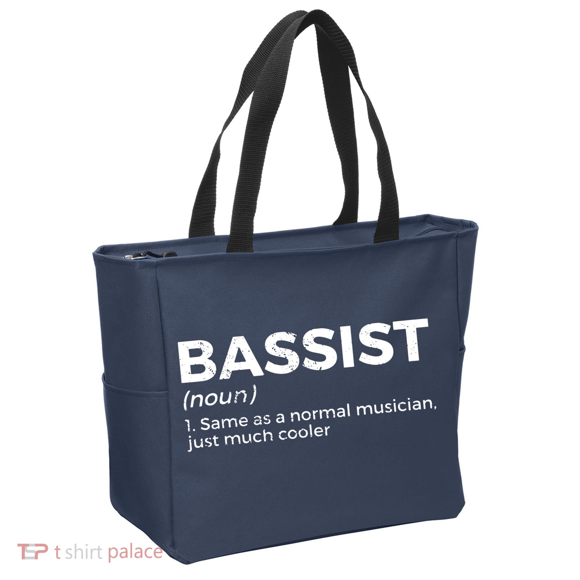 Bassist Definition Bass Player For Musicians Tote Bag