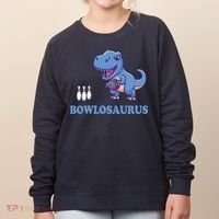 Bowling Dinosaur Women's Sweatshirt thumb 0