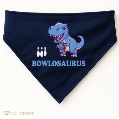 Bowling Dinosaur USA-Made Doggie Bandana