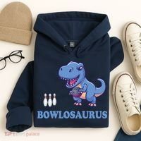 Bowling Dinosaur Hoodie thumb 4