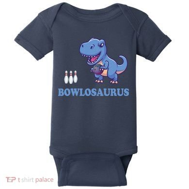Bowling Dinosaur Baby Bodysuit