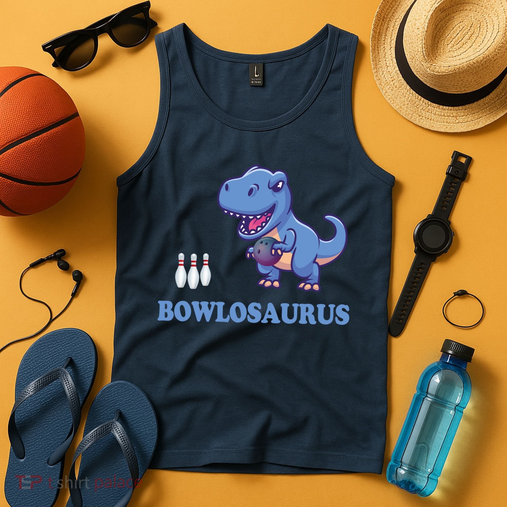 Bowling Dinosaur Tank Top