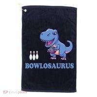 Bowling Dinosaur Golf Towel thumb 0