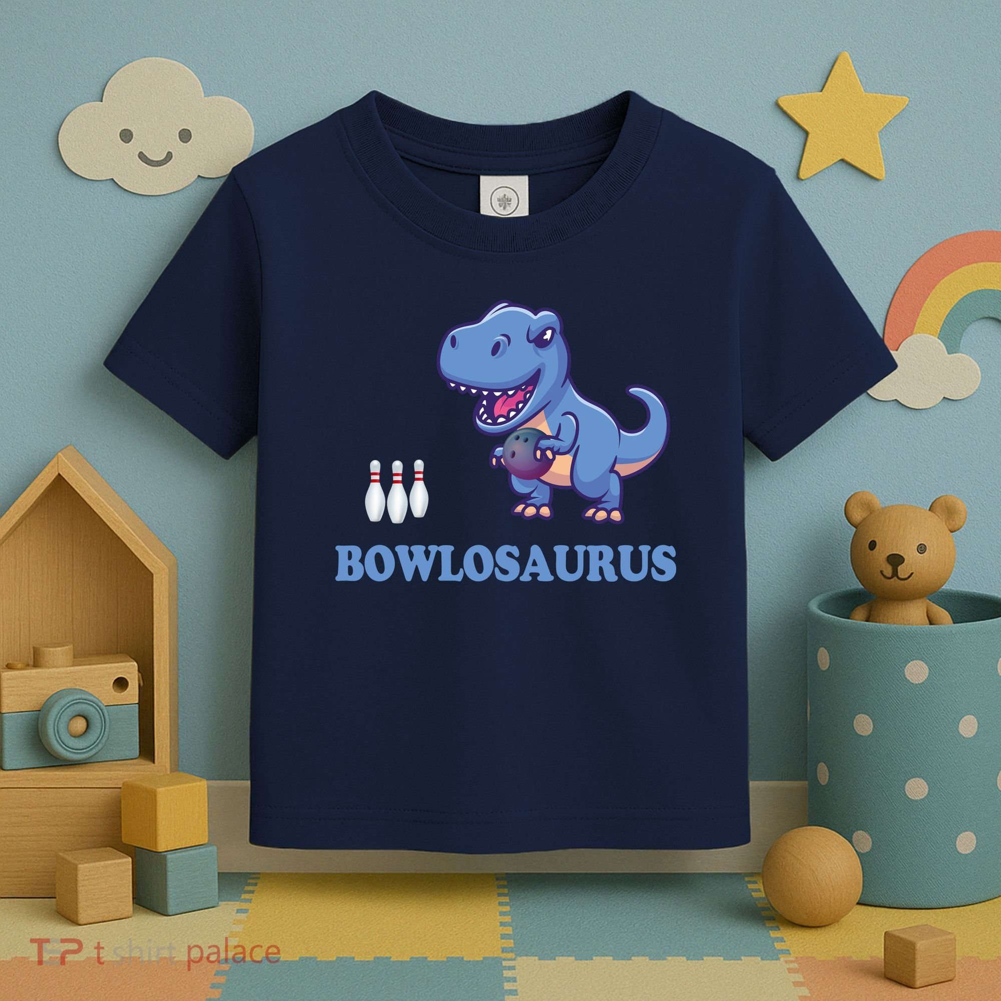 Bowling Dinosaur Toddler T-Shirt