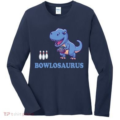 Bowling Dinosaur Women's Long Sleeve Shirt