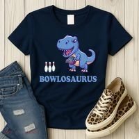 Bowling Dinosaur Women's T-Shirt thumb 3