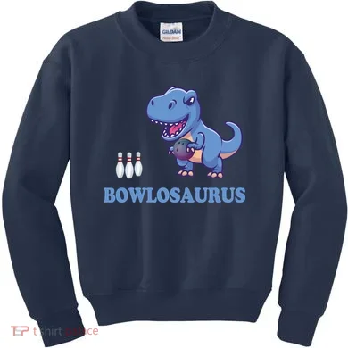 Bowling Dinosaur Kids Sweatshirt