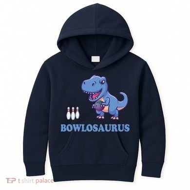Bowling Dinosaur Kids Hoodie