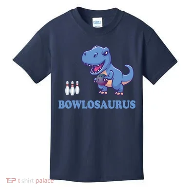 Bowling Dinosaur Kids T-Shirt