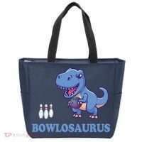 Bowling Dinosaur Tote Bag thumb 0