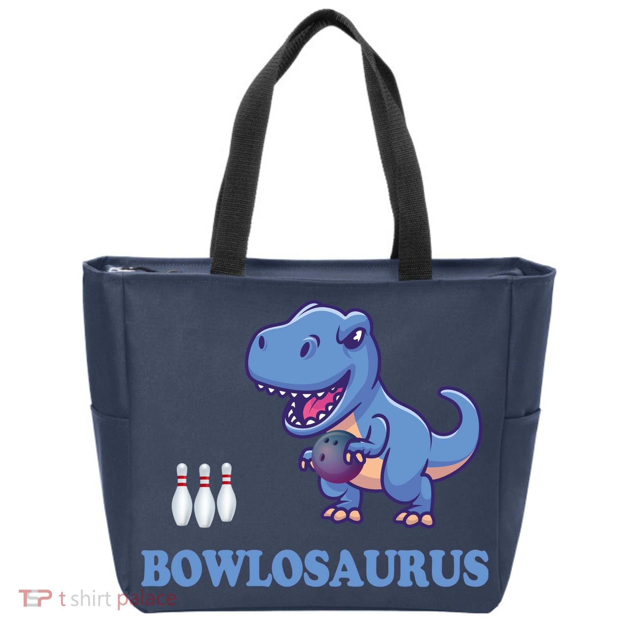Bowling Dinosaur Tote Bag