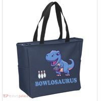 Bowling Dinosaur Tote Bag thumb 2