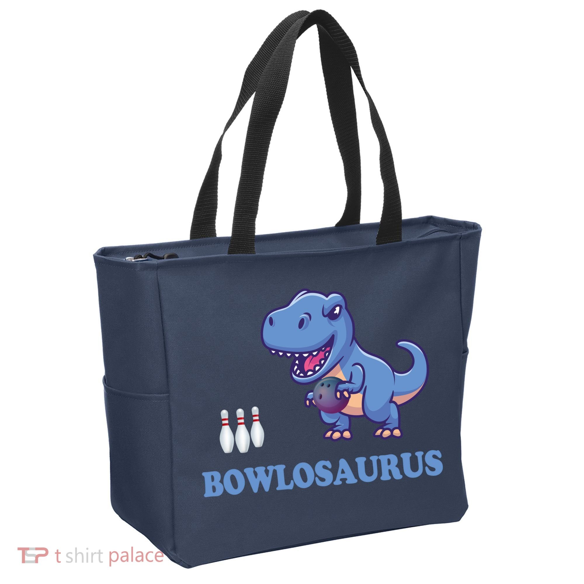 Bowling Dinosaur Tote Bag