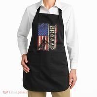 Braaap Dirt Bike Usa American Flag Motocross Biker Apron thumb 2