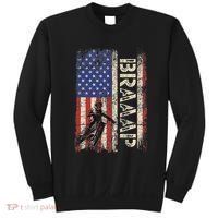 Braaap Dirt Bike Usa American Flag Motocross Biker Sweatshirt thumb 0