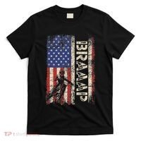 Braaap Dirt Bike Usa American Flag Motocross Biker T-Shirt thumb 0