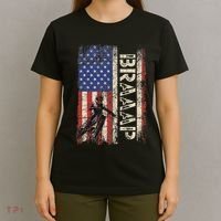 Braaap Dirt Bike Usa American Flag Motocross Biker T-Shirt thumb 4