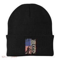 Braaap Dirt Bike Usa American Flag Motocross Biker Beanie thumb 0