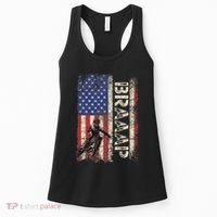 Braaap Dirt Bike Usa American Flag Motocross Biker Women's Tank Top thumb 0