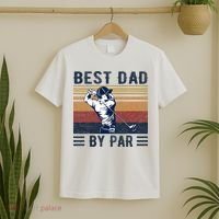 Best Dad By Par Vintage Golf Player Father's Day T-Shirt thumb 2