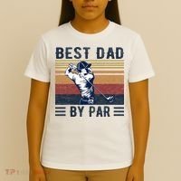 Best Dad By Par Vintage Golf Player Father's Day T-Shirt thumb 4
