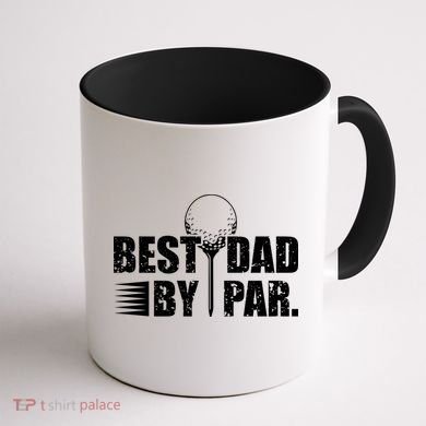 Best Dad By Par Coffee Mug back