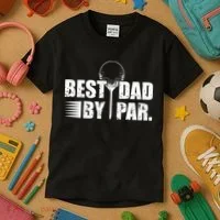 Best Dad By Par Kids T-Shirt thumb 3