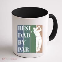 Best Dad By Par Golf Cute Gift Coffee Mug thumb 1