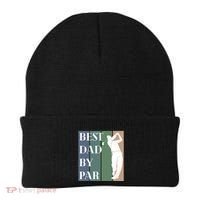 Best Dad By Par Golf Cute Gift Beanie thumb 0