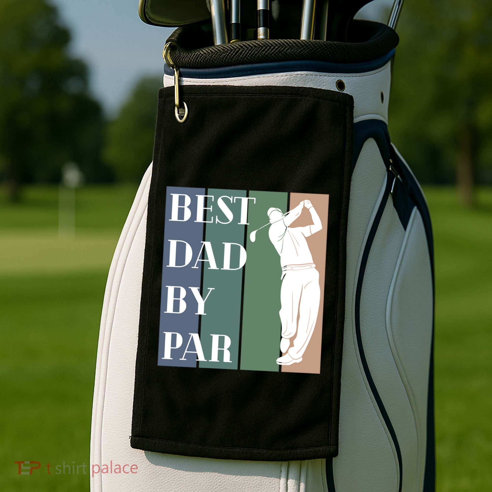 Best Dad By Par Golf Cute Gift Golf Towel